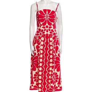 Christian Lacroix Red and White Sundress